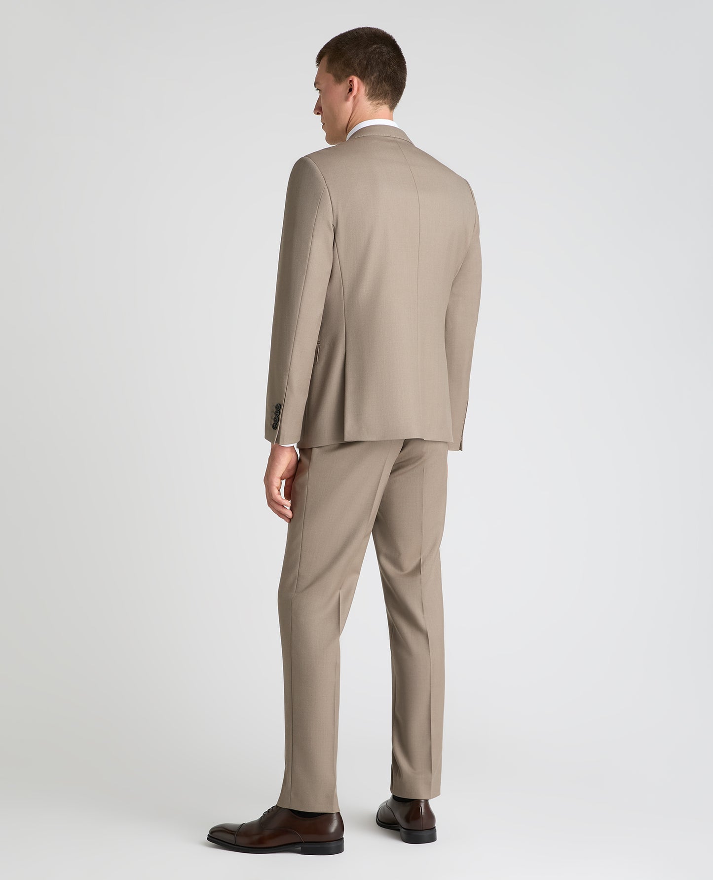 Stone Tapered Fit Wool Rich Suit