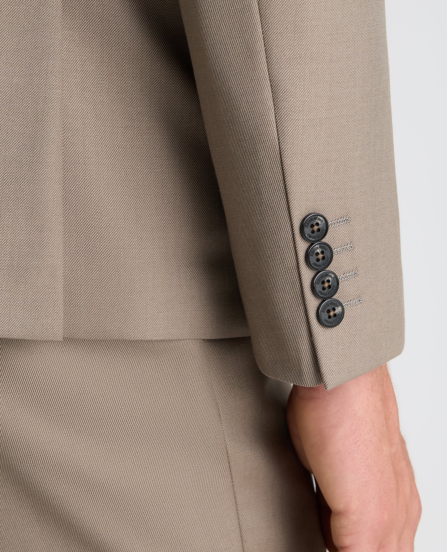 Stone Tapered Fit Wool Rich Suit
