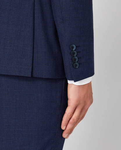 Man wearing a blue X-Slim Fit Wool Rich Mix and Match Suit Jacket