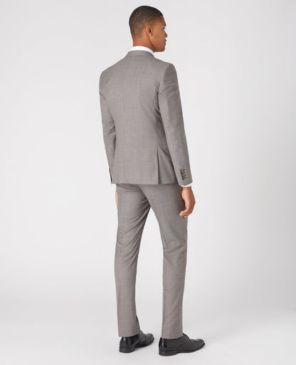 Man wearing a sand X-Slim Fit Wool Rich Mix and Match Suit