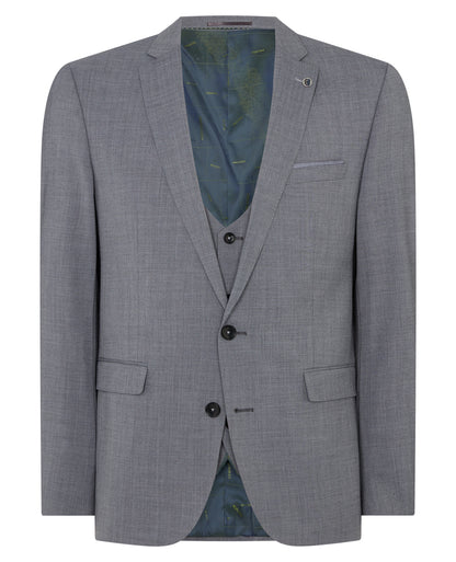 Man wearing a grey Slim Fit Wool-Rich Stretch Mix and Match Suit