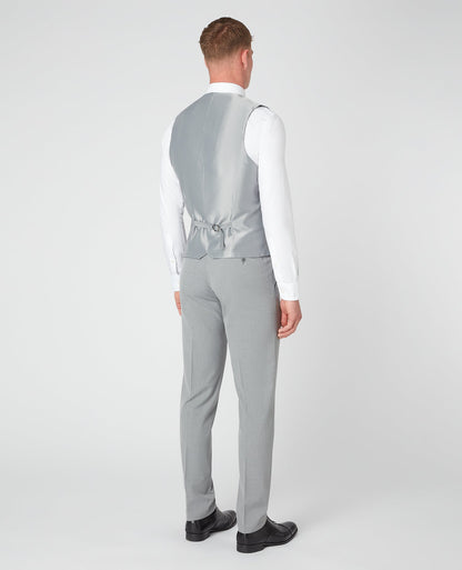Man wearing a grey X-Slim Fit Stretch Waistcoat