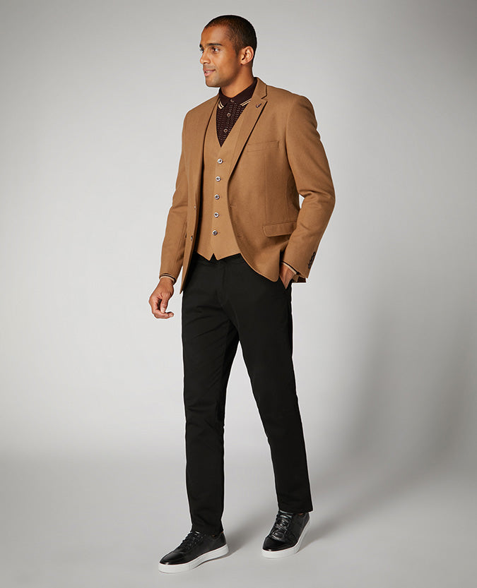 Slim Fit Wool Rich Waistcoat