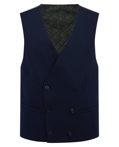 Man wearing a navy suit