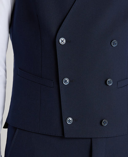 Man wearing a navy suit