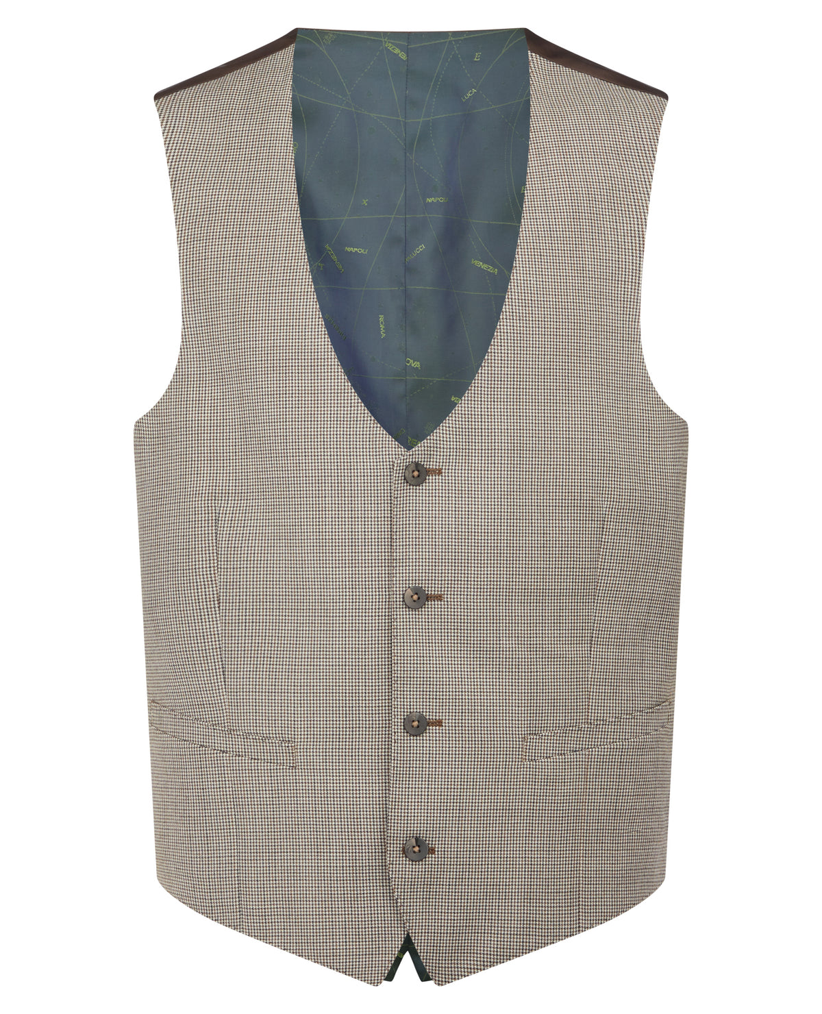 Man wearing a stone suit