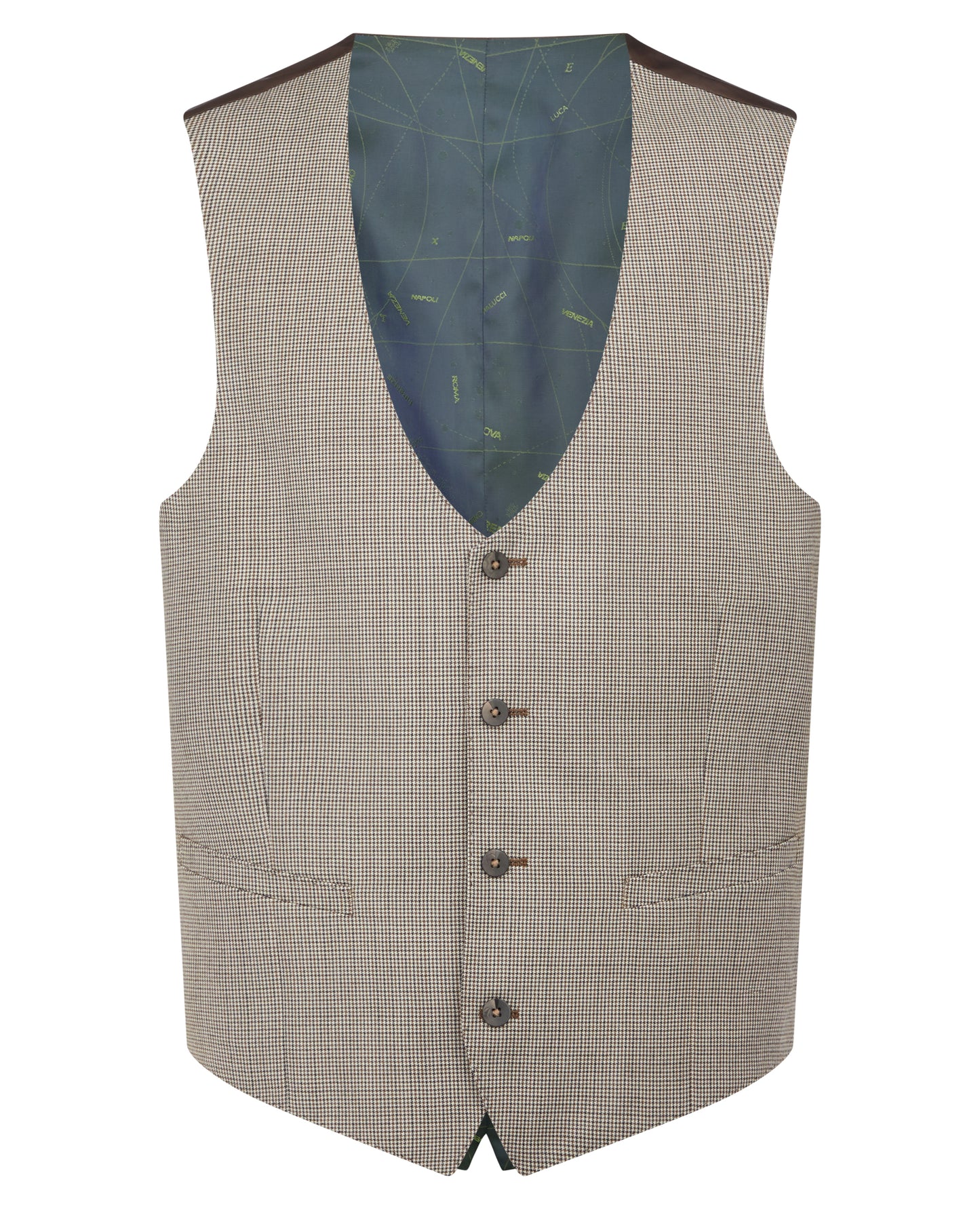 Man wearing a stone suit