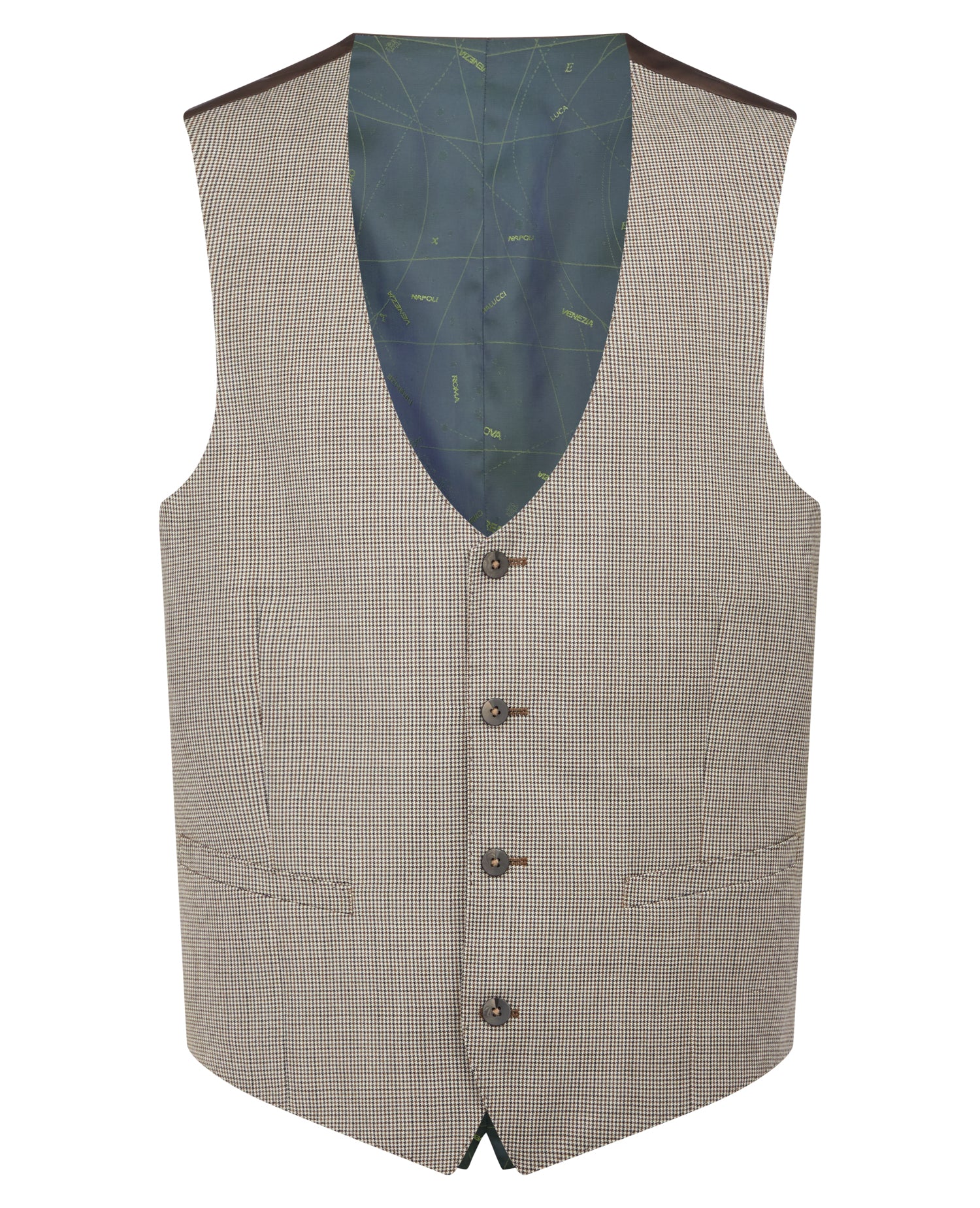 Man wearing a stone suit