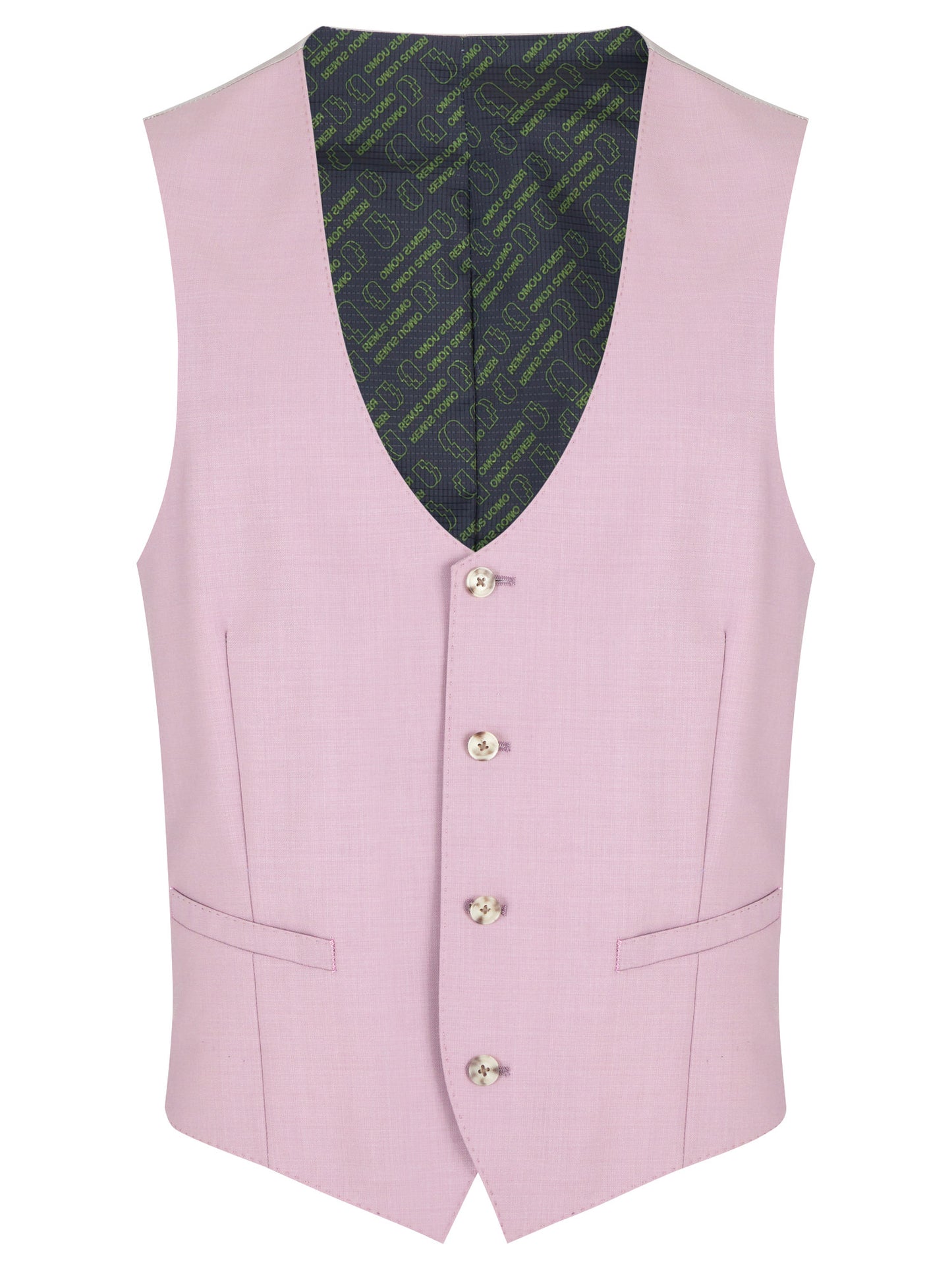 Man wearing a pink suit