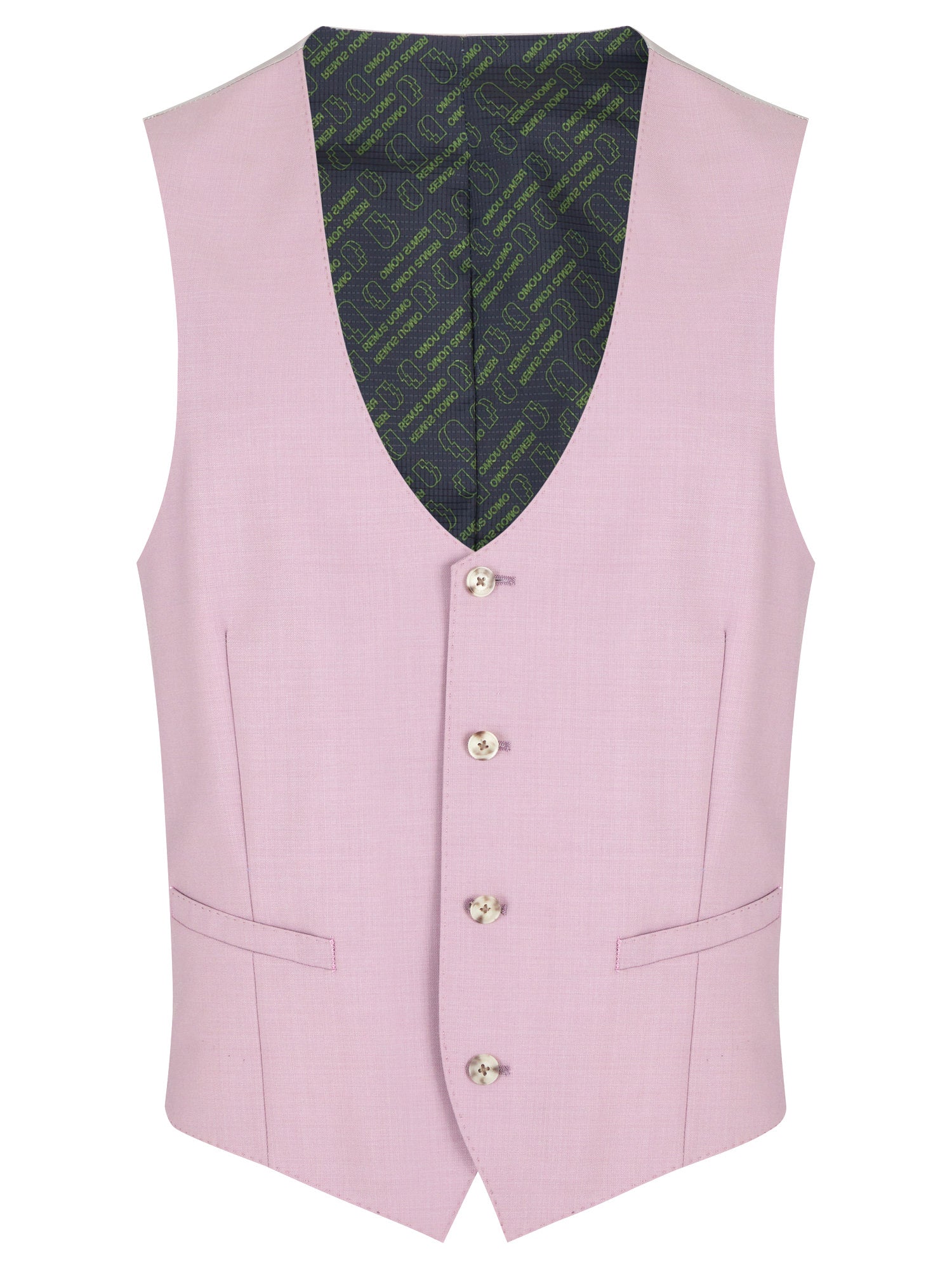 Man wearing a pink suit