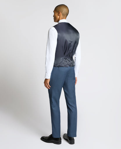Man wearing a blue Mix and match suit waistcoat