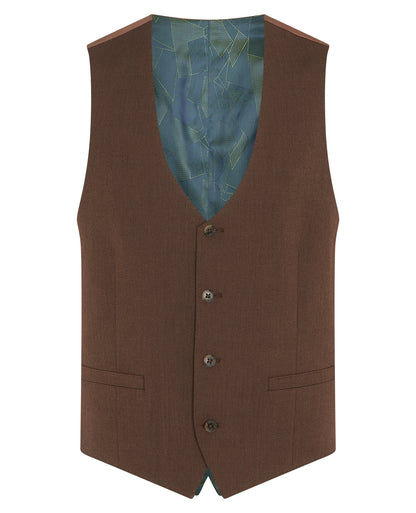 Man wearing a grey Slim Fit Stretch Waistcoat