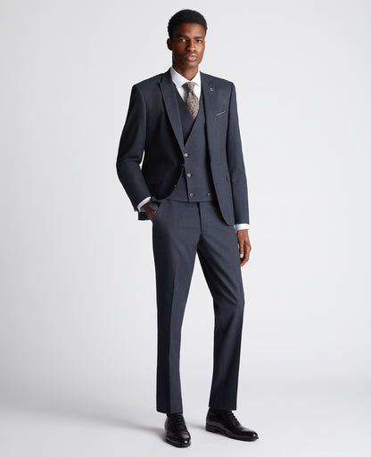 Man wearing a navy suit