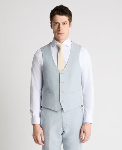 Man wearing a blue suit