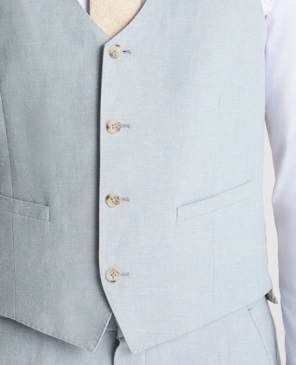 Man wearing a blue suit