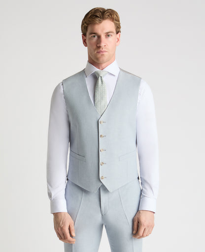 Man wearing a blue suit