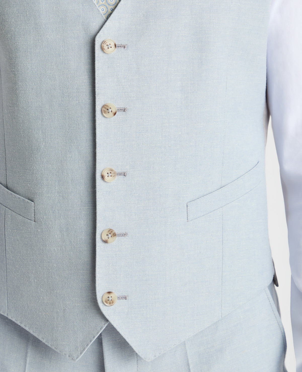 Man wearing a blue suit