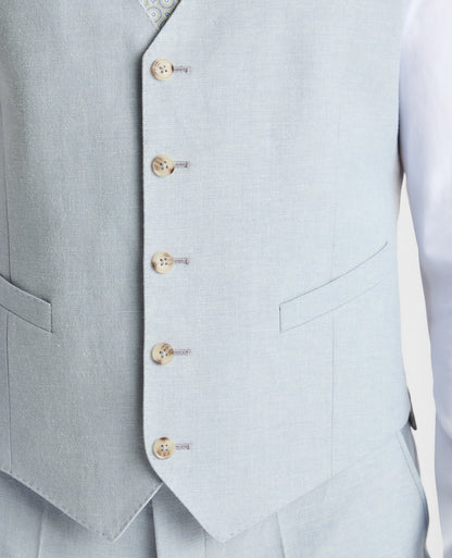 Man wearing a blue suit
