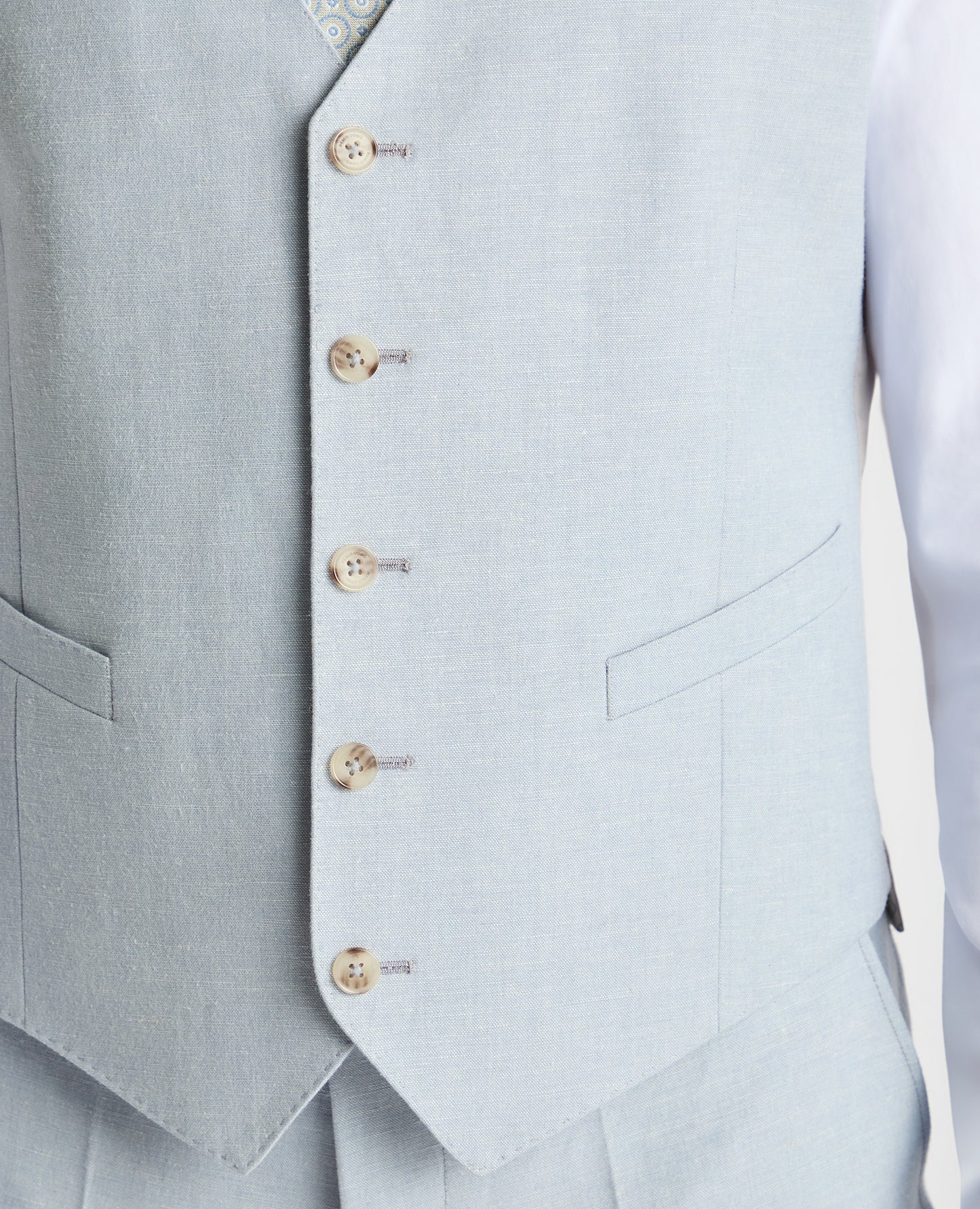 Man wearing a blue suit