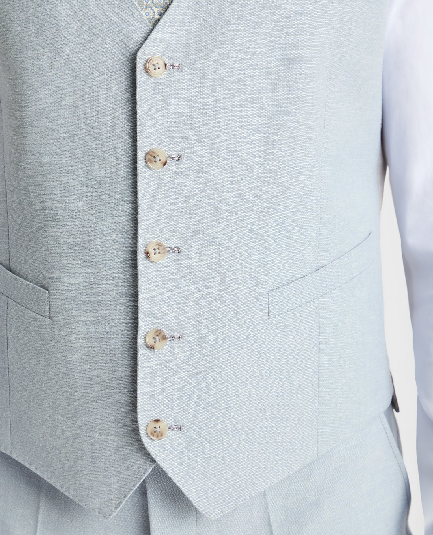 Man wearing a blue suit