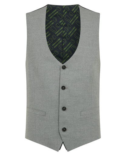 Man wearing a grey Slim Fit Waistcoat