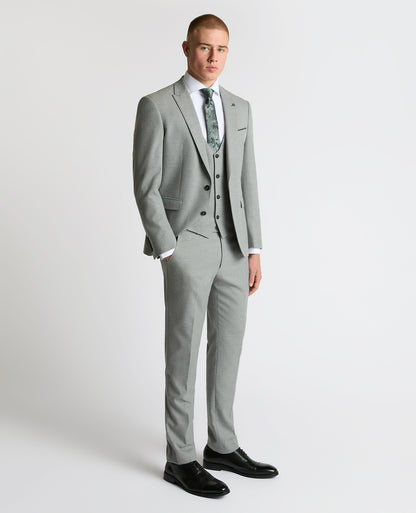 Man wearing a grey Slim Fit Waistcoat