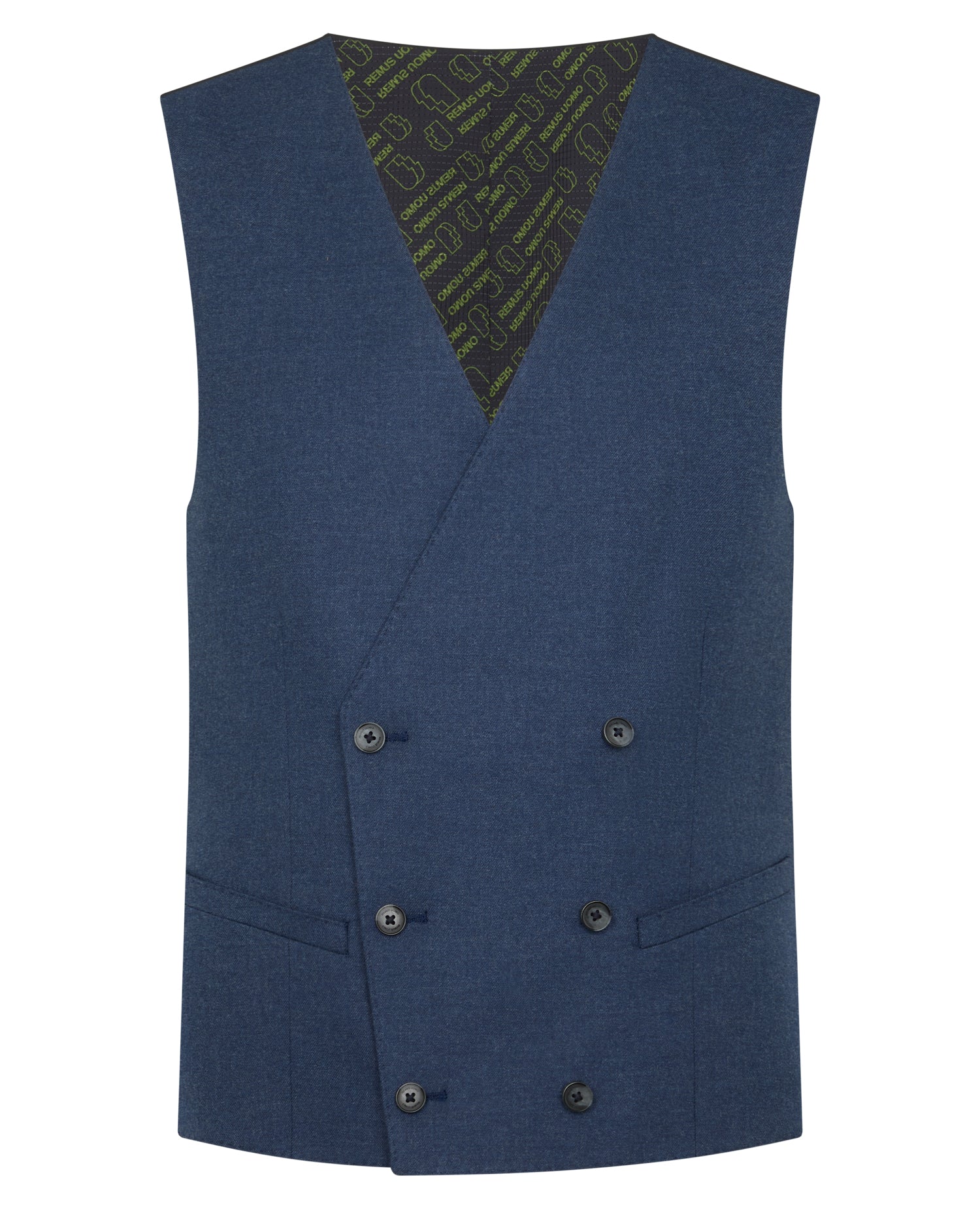 Man wearing a blue Slim Fit Stretch Suit