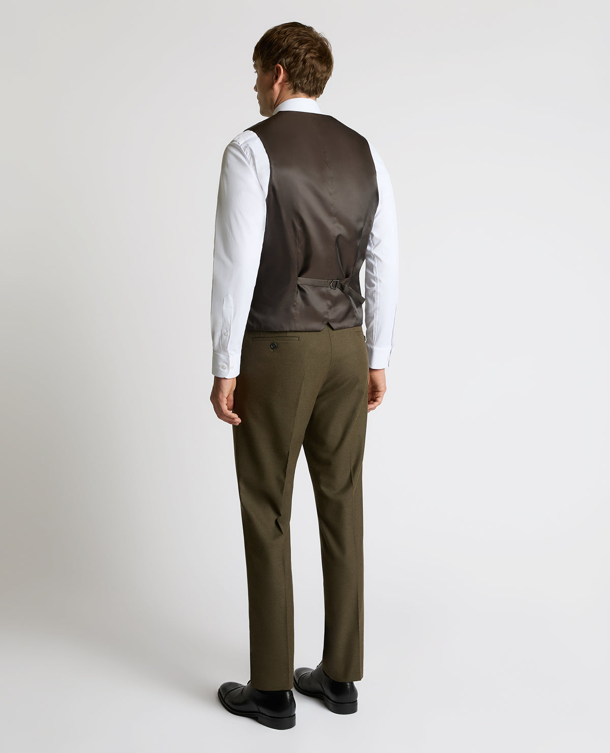 Man wearing a green Slim Fit Waistcoat