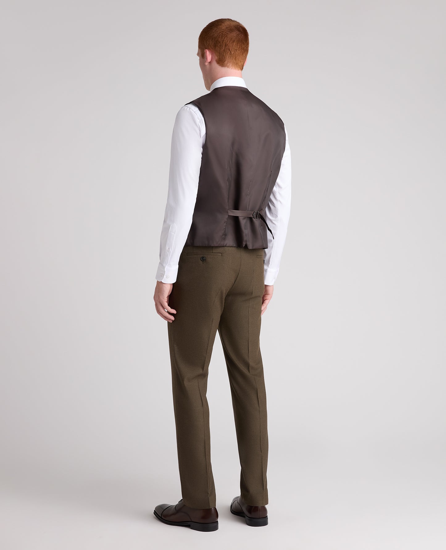 Khaki Tapered Fit Stretch Suit