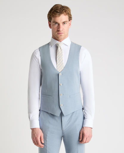 Man wearing a blue suit