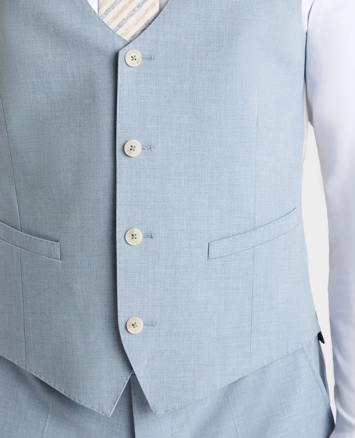 Man wearing a blue suit