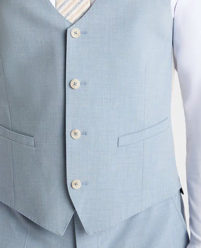 Man wearing a blue suit