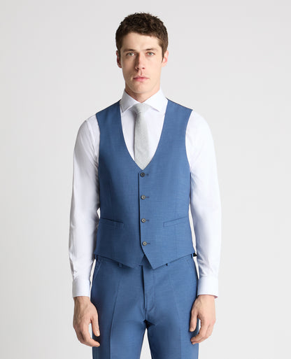Man wearing a blue suit
