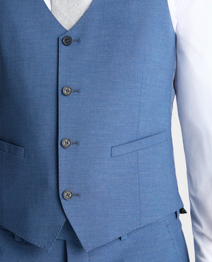 Man wearing a blue suit