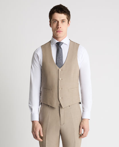 Man wearing a stone suit