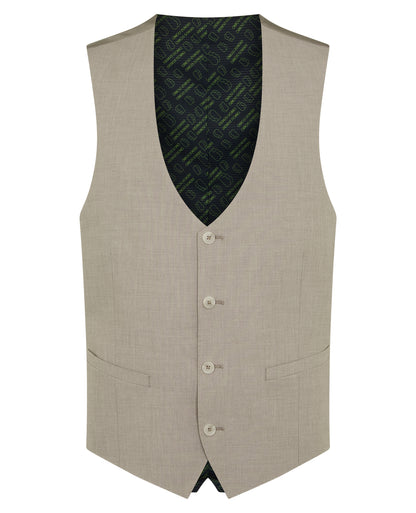 Man wearing a stone suit