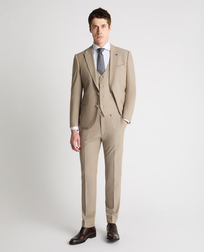 Man wearing a stone suit