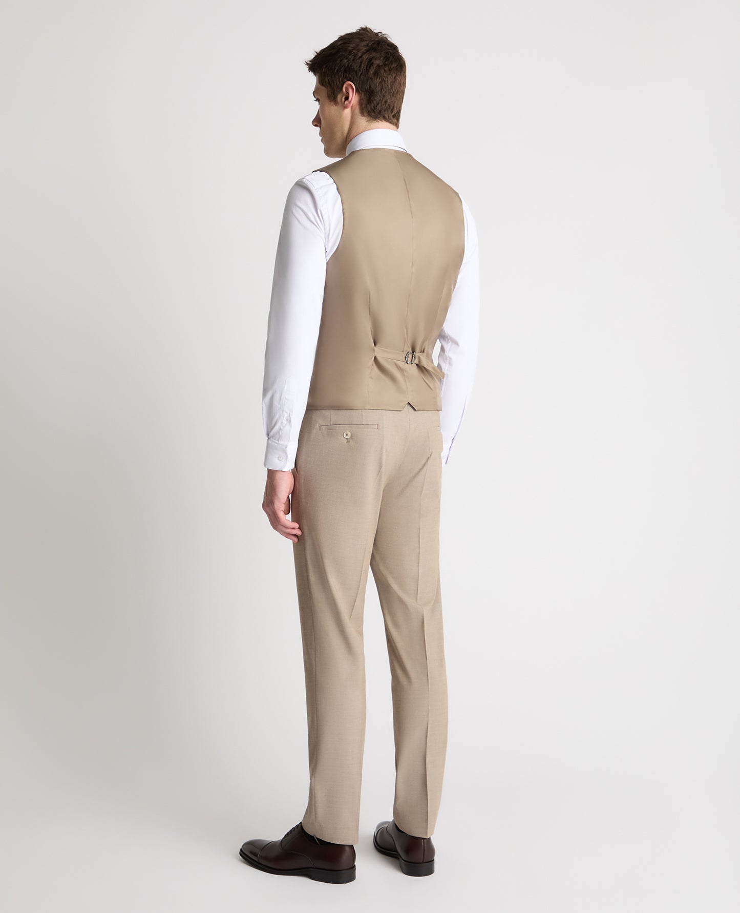 Man wearing a stone suit