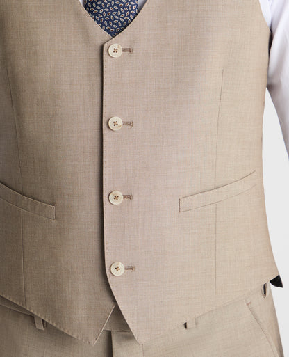 Man wearing a stone suit