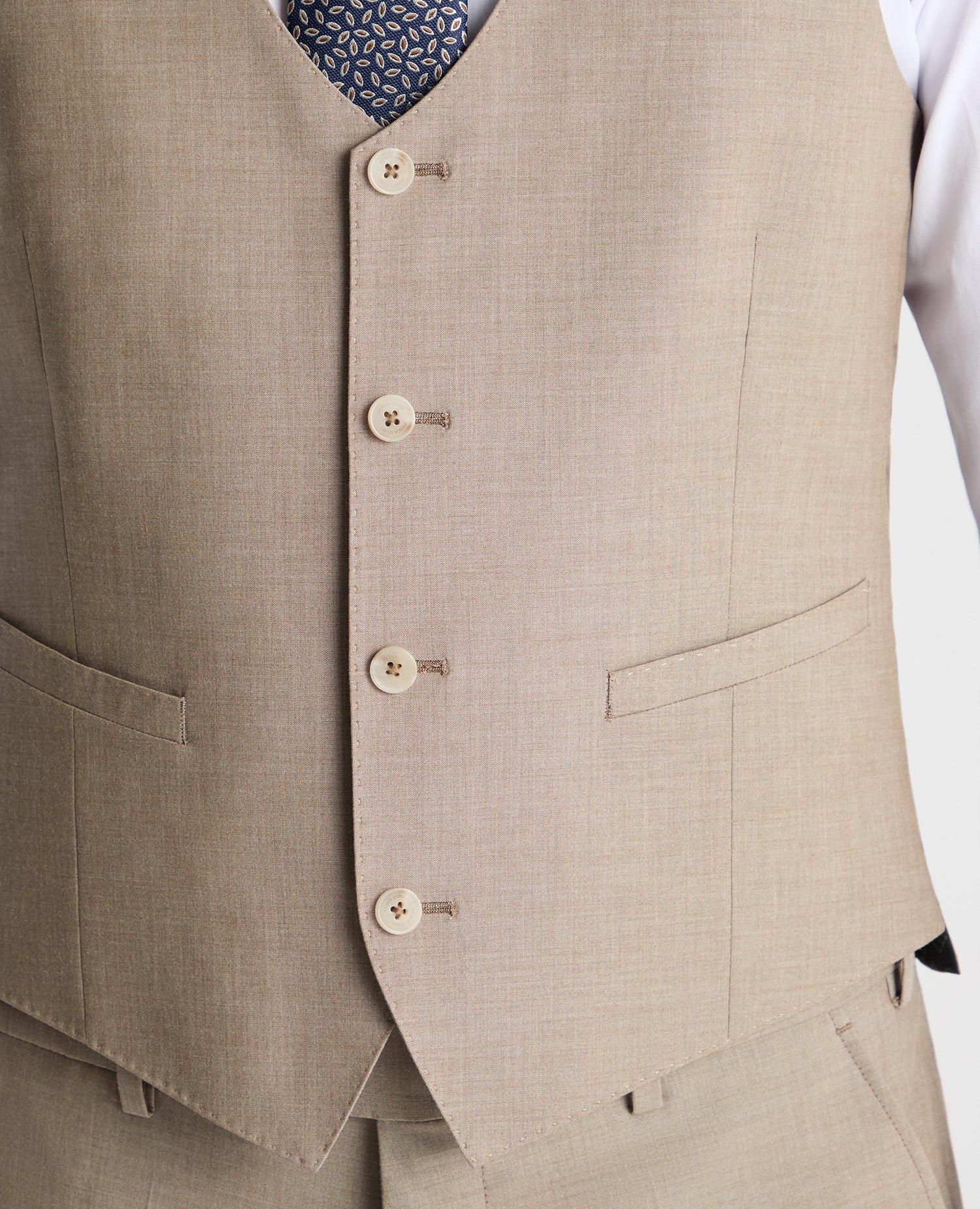 Man wearing a stone suit