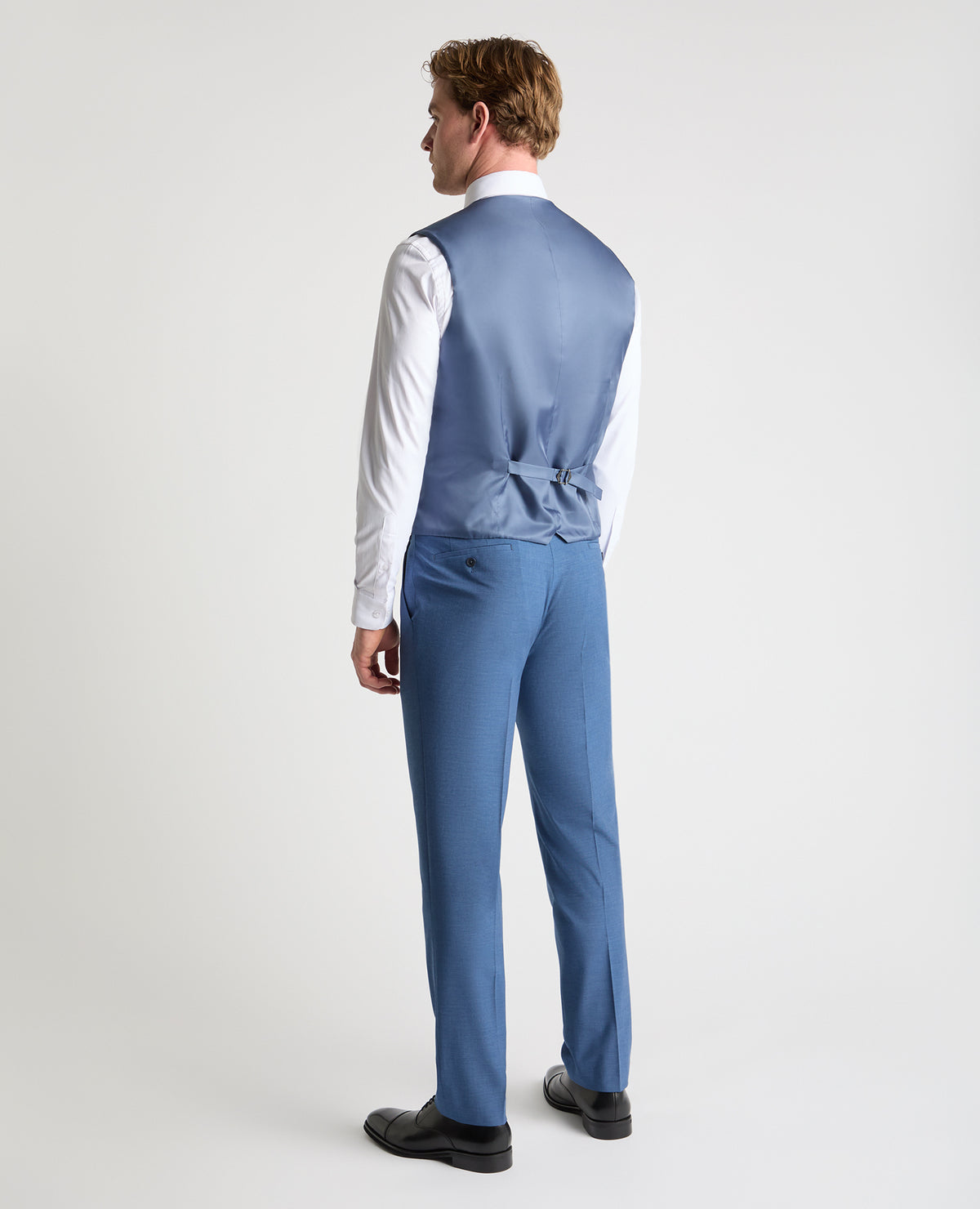 Man wearing a blue suit