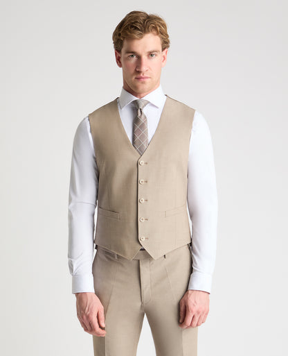 Man wearing a stone suit