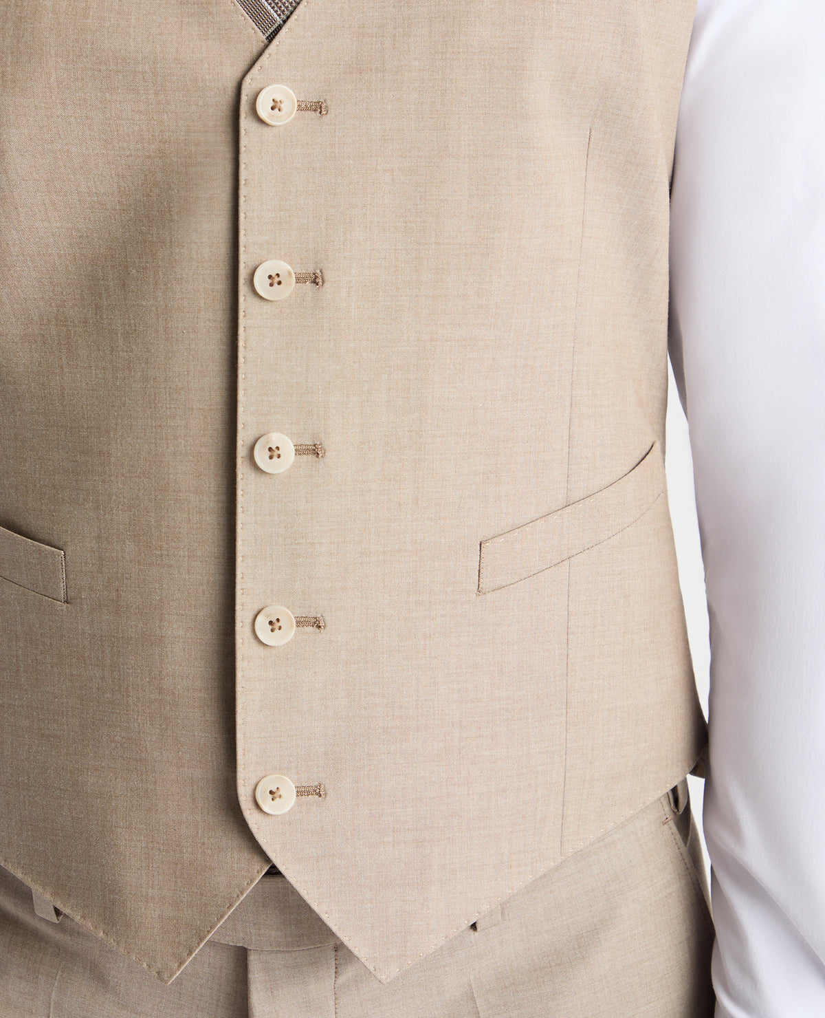 Man wearing a stone suit