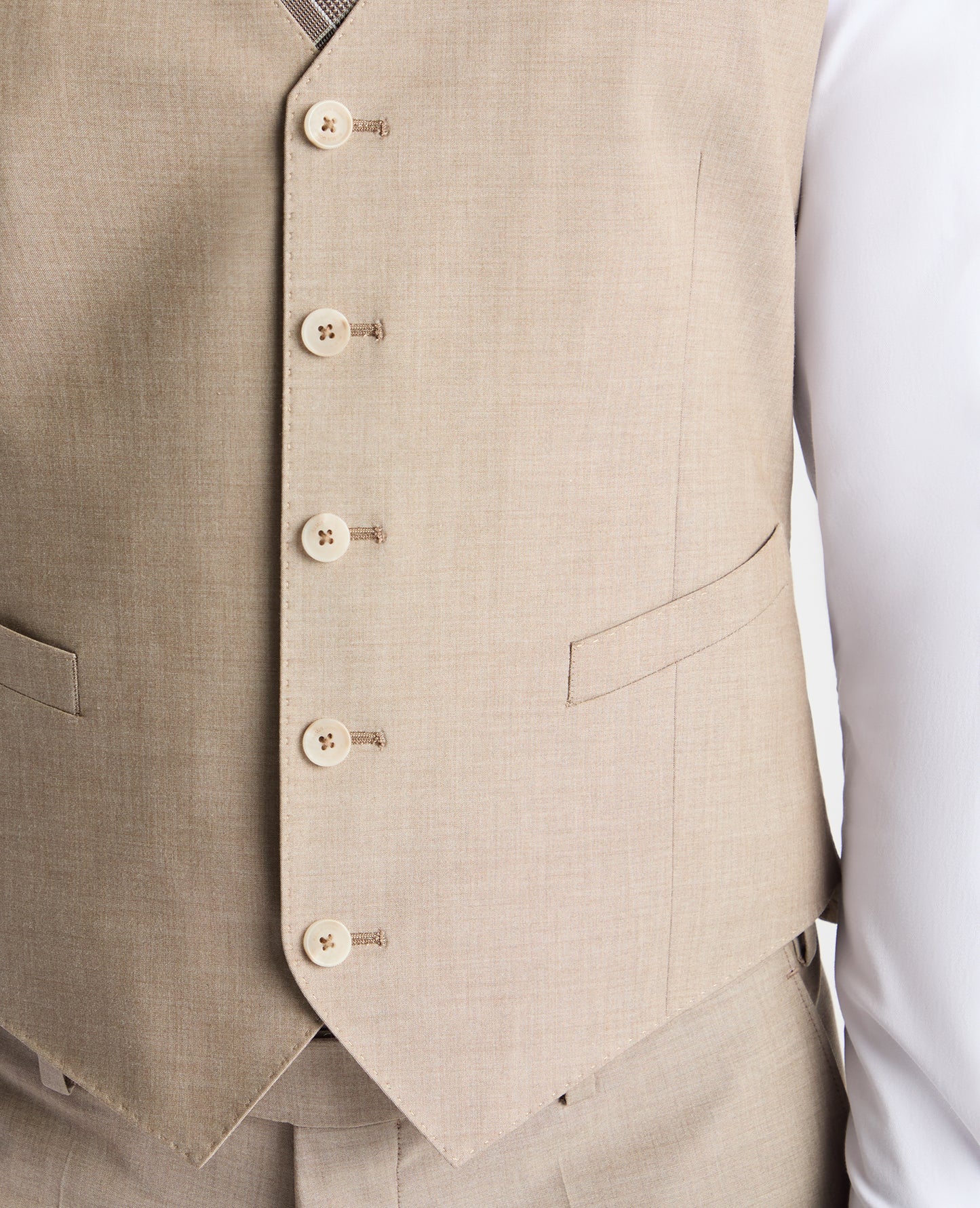 Man wearing a stone suit