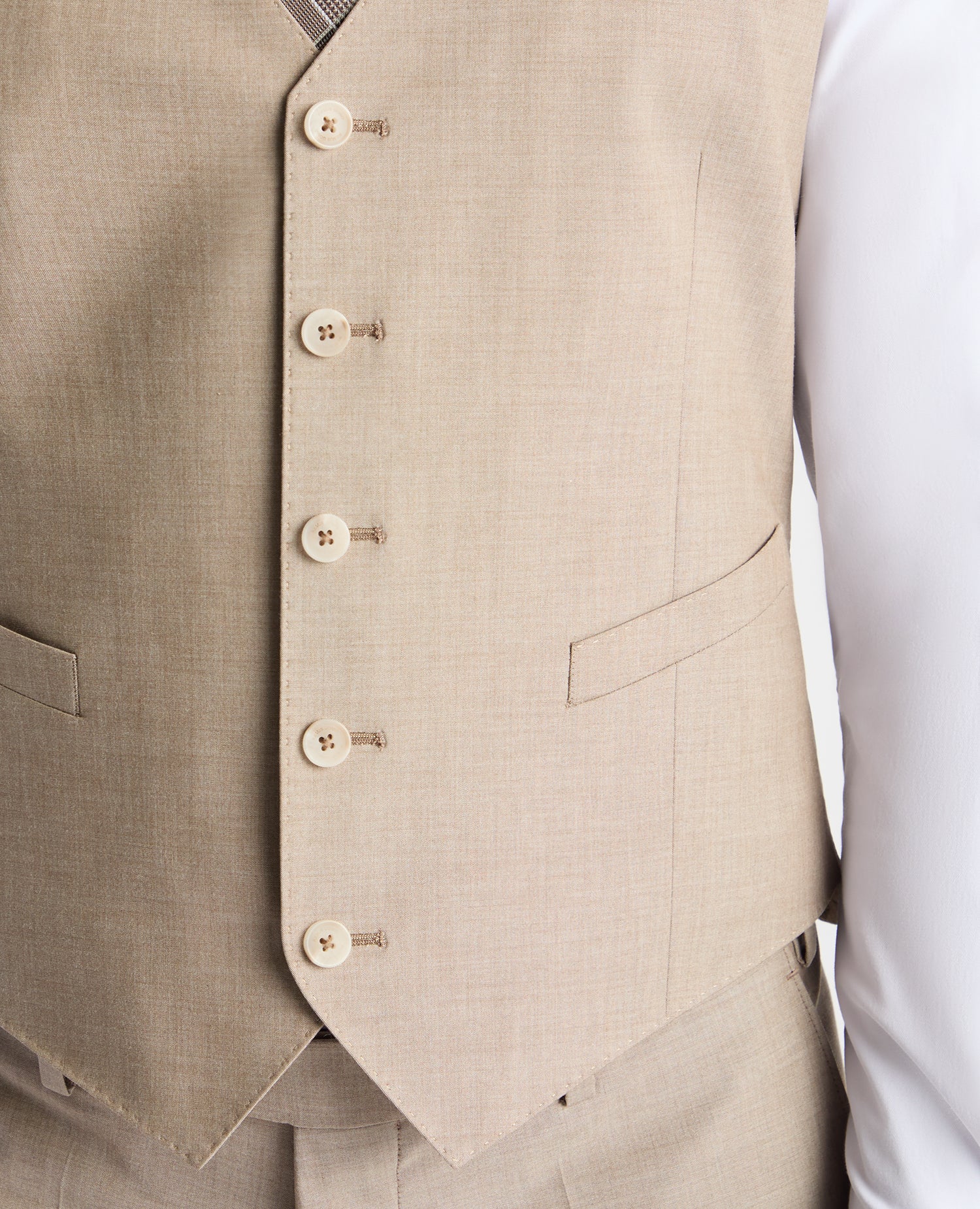 Man wearing a stone suit