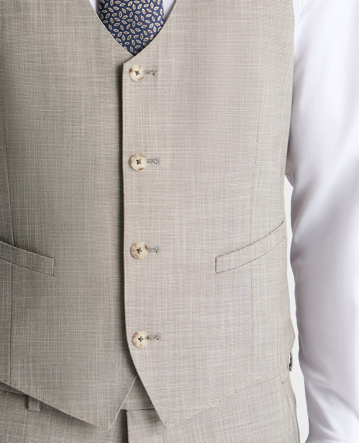 Man wearing a stone suit