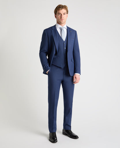Man wearing a blue suit