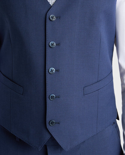 Man wearing a blue suit