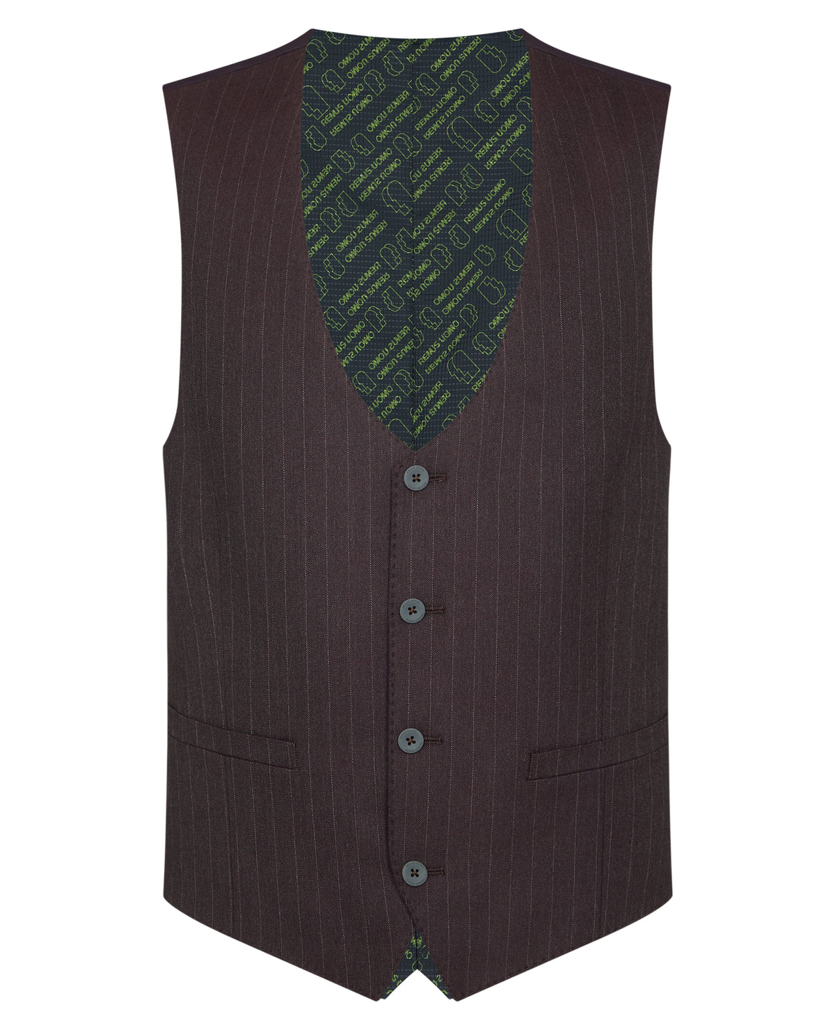 Man wearing a red Slim Fit Stripe Stretch