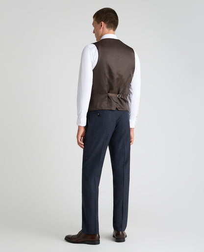 Navy Slim Fit Stretch Waistcoat